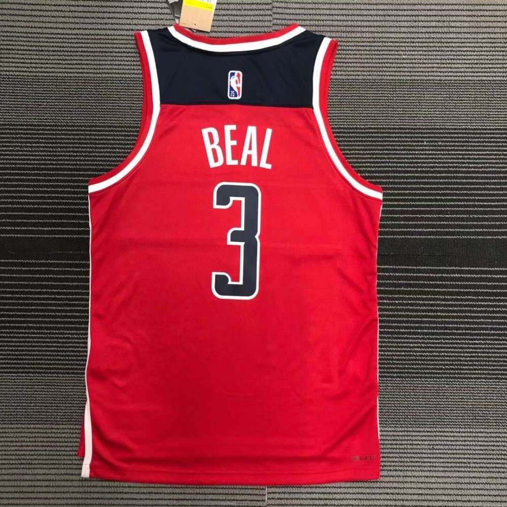 Men's Washington Wizards Bradley Beal #3 Red 2021/22 Swingman NBA Jersey - Icon Edition-Pro Kit Vault | Brand New 26/27 Sports Jerseys